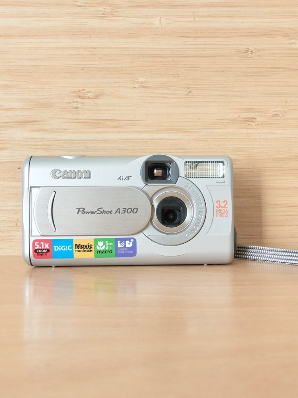 Canon PowerShot A300 3.2MP Digital Camera Silver 5.1x Digital Zoom Tested